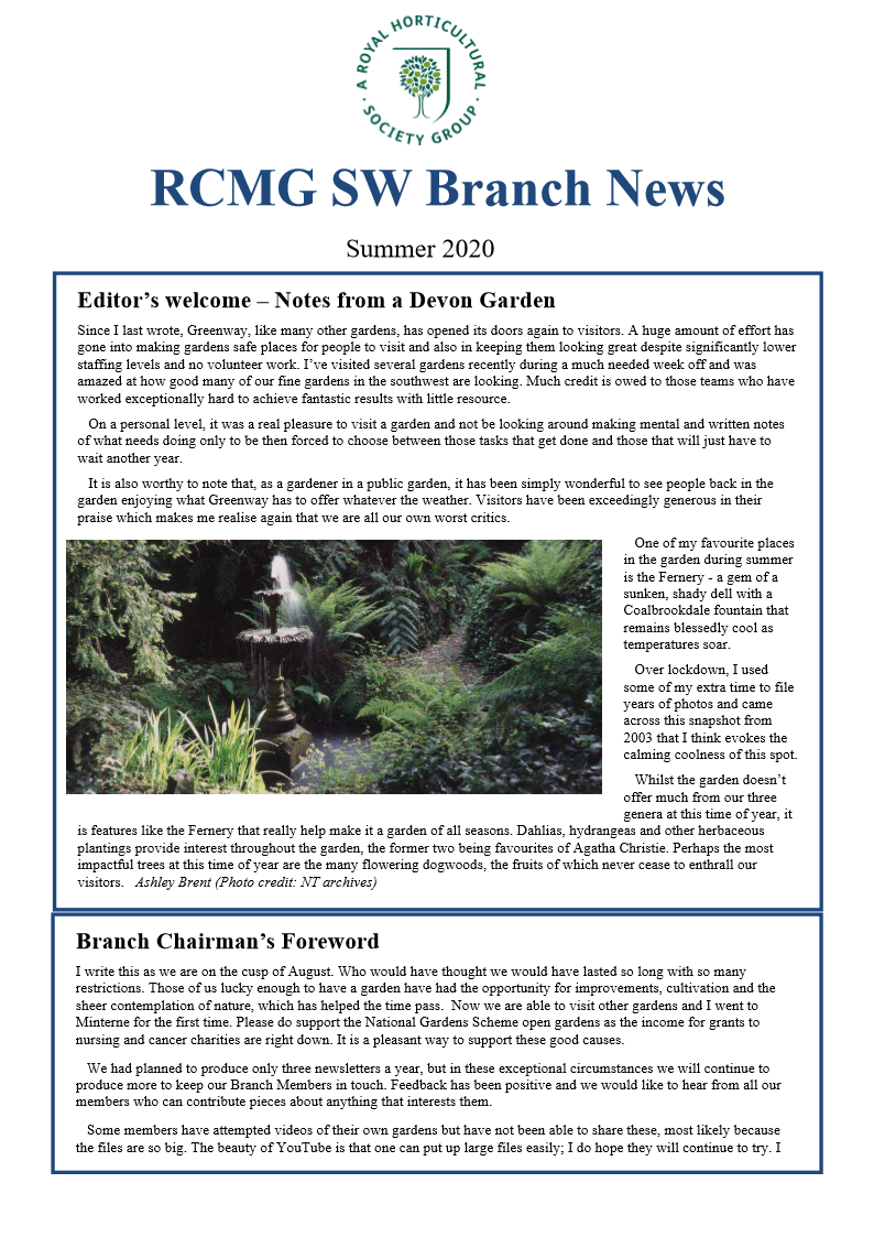 RCMG August 2020 Cover